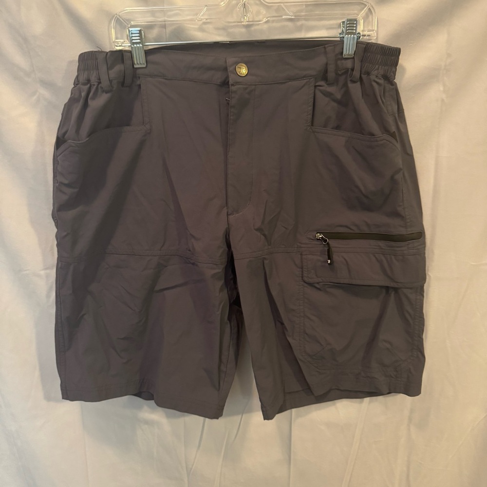Outdoor Sports Men’s 36 Gray Lightweight Stretch Cargo Lightweight Casual Shorts